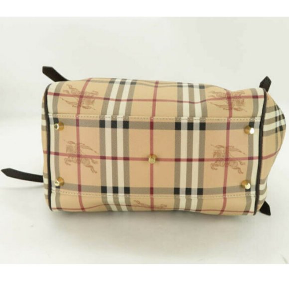 AUTH BURBERRY HAYMARKET CHECK CANTERBURY TOTE BAG - Picture 7 of 16